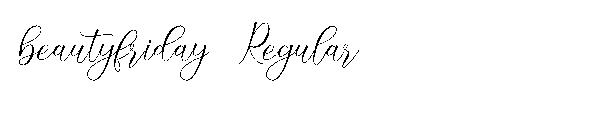 beautyfriday Regular字体