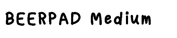 BEERPAD Medium字体