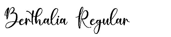 Berthalia Regular字体