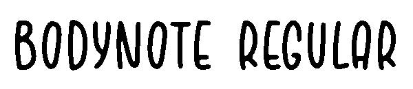 BODYNOTE Regular字体