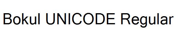 Bokul UNICODE Regular字体