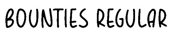 BOUNTIES Regular字体