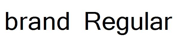 brand Regular字体