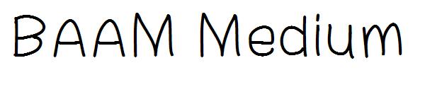 BAAM Medium字体