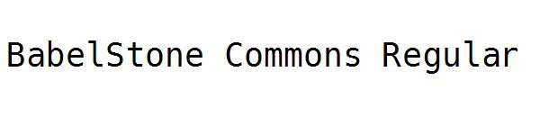 BabelStone Commons Regular字体