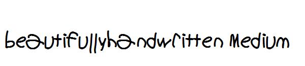 beautifullyhandwritten Medium字体