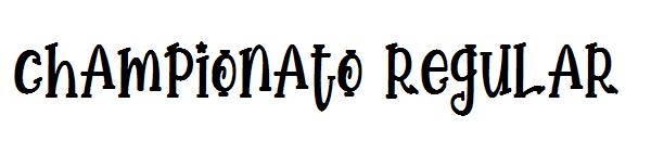Championato Regular字体