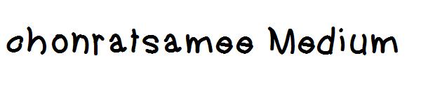 chonratsamee Medium字体