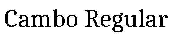 Cambo Regular字体