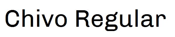 Chivo Regular字体