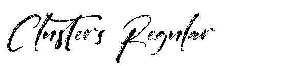Clusters Regular字体