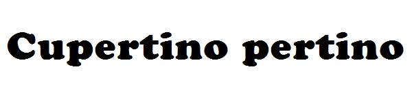Cupertino pertino字体