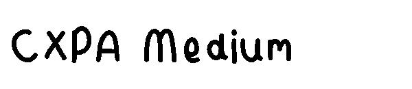 CXPA Medium字体
