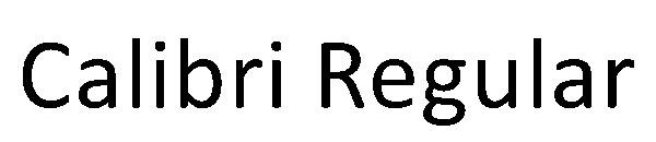 Calibri Regular