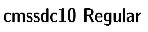 cmssdc10 Regular字体