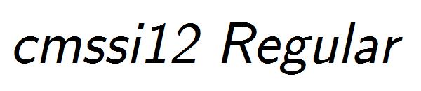 cmssi12 Regular字体