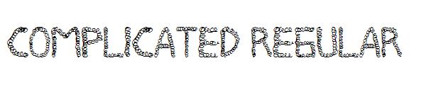 COMPLICATED Regular字体