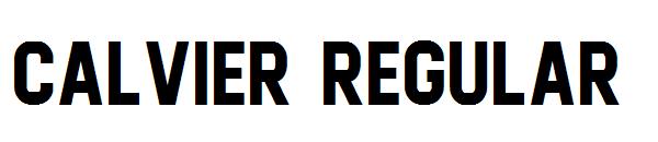 Calvier Regular字体