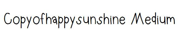 Copyofhappysunshine Medium字体