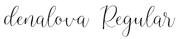 denalova Regular字体