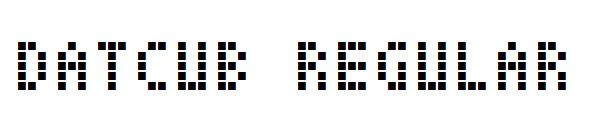 DatCub Regular字体