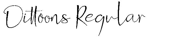 Dittoons Regular字体